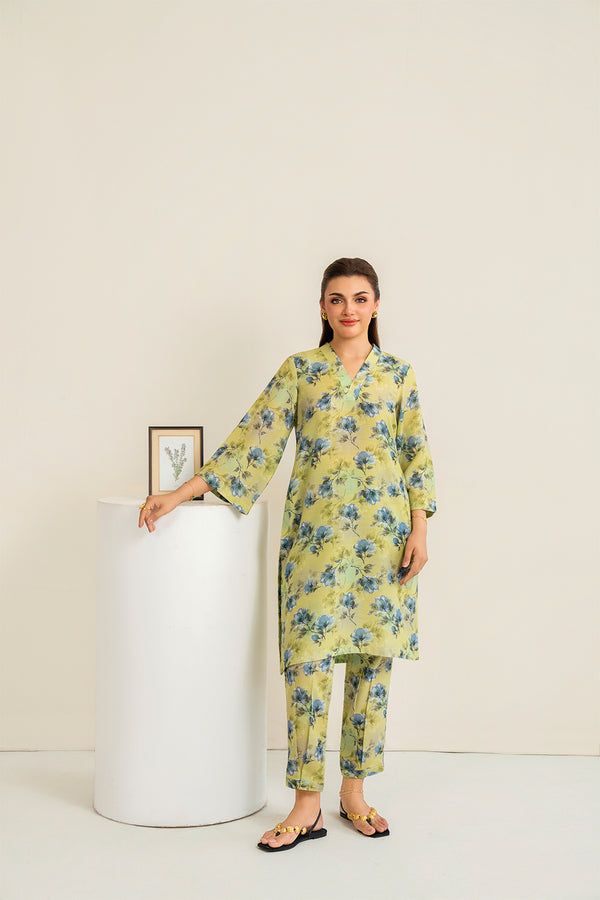 LUXURY PRINTED EMBROIDERED LAWN SET 05