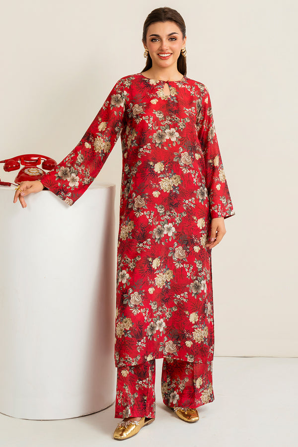 LUXURY PRINTED EMBROIDERED LAWN SET 07