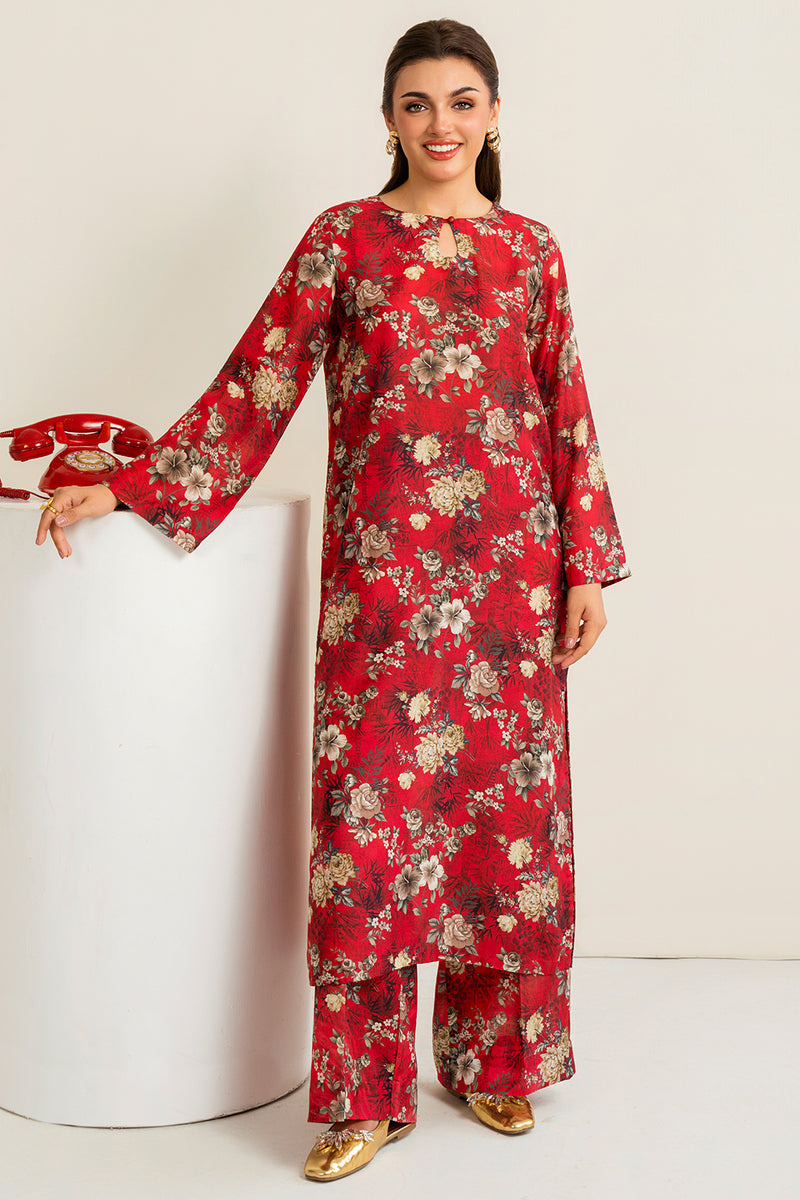 LUXURY PRINTED EMBROIDERED LAWN SET 07